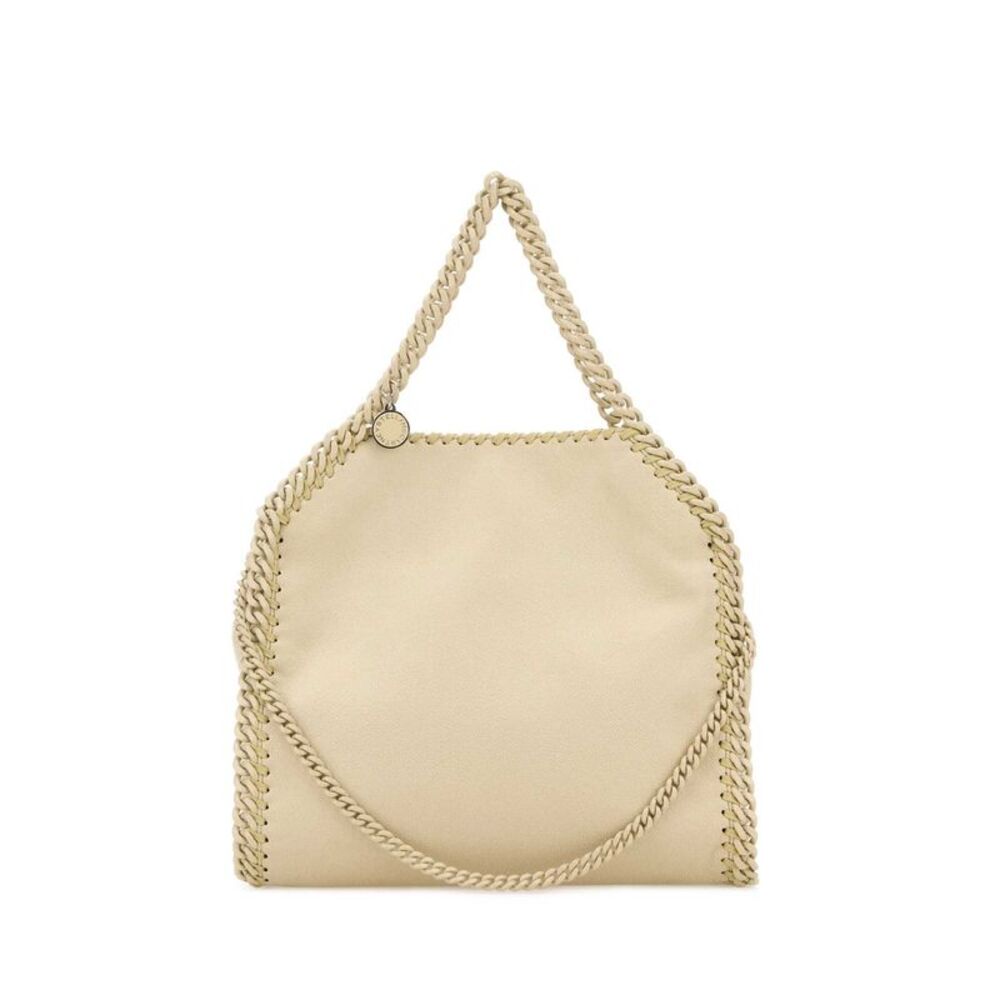 Stella Mccartney Women Cream Shaggy Deer Mini Falabella Handbag